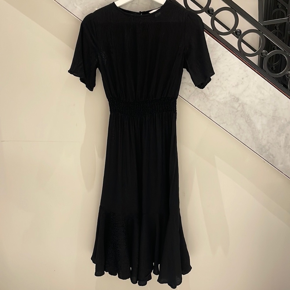 Animal Print Black on Black Women’s MIDI Dress Size 2